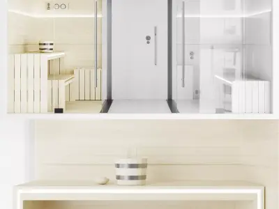 Jacuzzi  SASHA Sauna Turkish bath 3D model