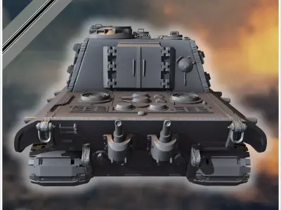 E-100 Sturmpanzers 210mm Entwicklung assault gun - Germany Easte 3D print model