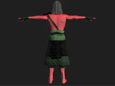 Martian Alien 3D Model Low-poly 3D model