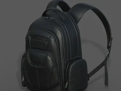 Backpack Camping Generic military combat soldier scifi  Low-poly 3D model