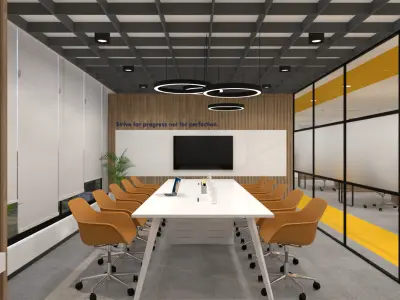 Modern Conference Room 10 pax 3D model