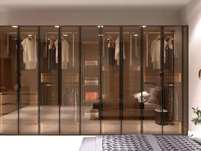  ALUMINUM DOOR WARDROBE 3D model