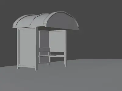 Bus Station Free 3D model purchase