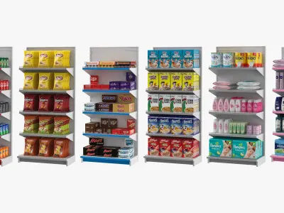  Supermarket Shelves Collection 02 