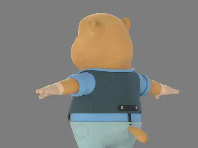 cartoon marmot 3D model