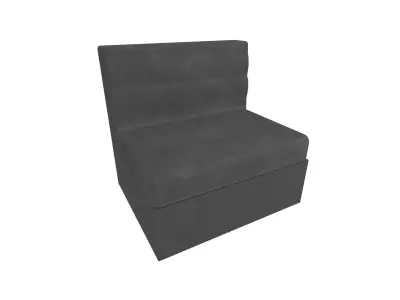 Box Sofa v1 008 Low-poly 3D model
