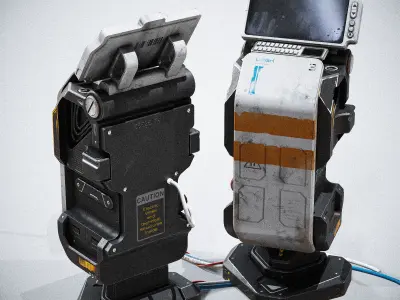 Sci-fi Console ARchie One Low-poly 3D model