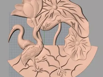 Artcam Aspire 3D relief models STL Files used for CNC E623 3D model