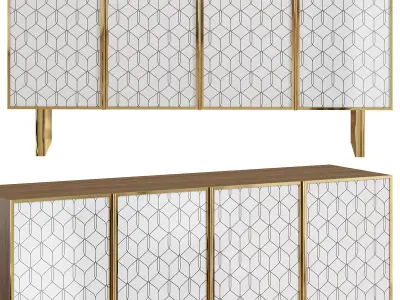 Bohemia buffet by bakerfurniture 3D model