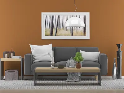 Sofa setup 02 3D model