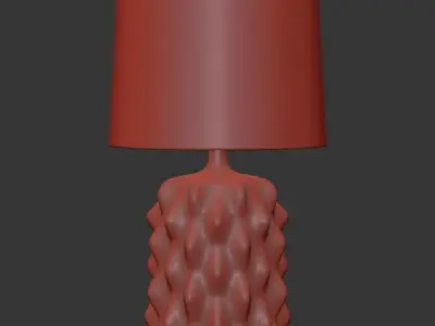 Baobab Lamp Low-poly 3D model