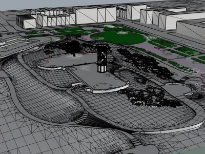 Marcus Garvey Park 3D model