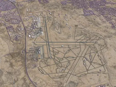 Taif - Airport - TIF Low-poly 3D model