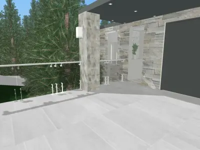 Modern Mountain House  3D model