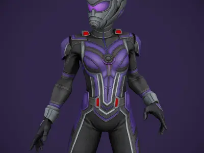 Cassie Lang MCU Game Ready Low-poly 3D model