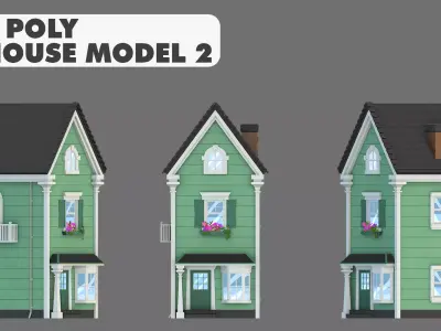 House Model 2 Low-poly 3D model