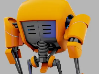 Android rigged - animated character 3D model