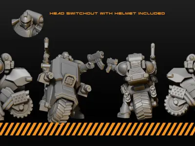Biker squad 3D print model