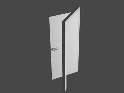 Door Doorframe Low-poly 3D model
