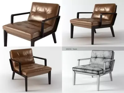 Andoo Lounge Chair 3D model