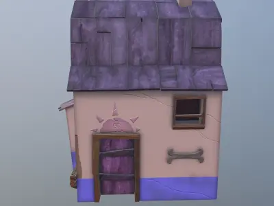 Raizh hut Low-poly 3D model