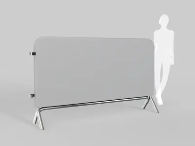 Fence Barrier - Crowd Control Barrier 3D model