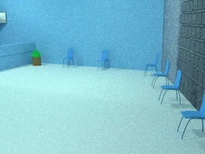 Modern Dental Clinic 3D Model Low-poly 3D model