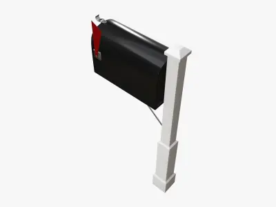 Mailbox classic 01 3D model