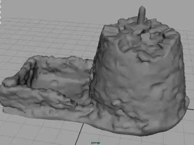 Mountain Summit  Low-poly 3D model