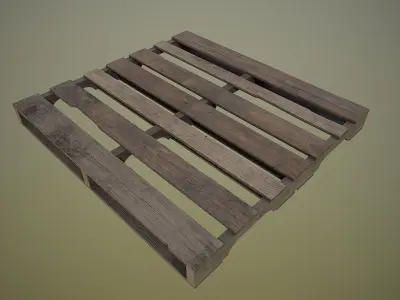 Pallet - 4K PBR Game Ready wooden Low-poly 3D model
