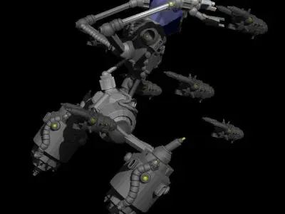 Sci-fi robot-doctor 3D model