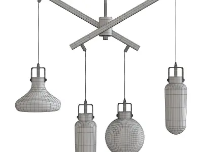 Kem Chandelier Low-poly 3D model