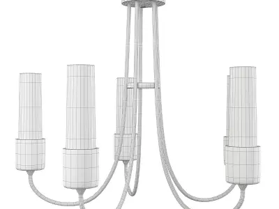 PORTICO OUTDOOR CHANDELIER Low-poly 3D model