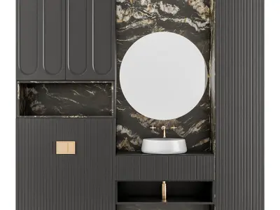 Bathroom furniture B1 3D model