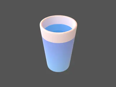 Water v1 001 Low-poly 3D model