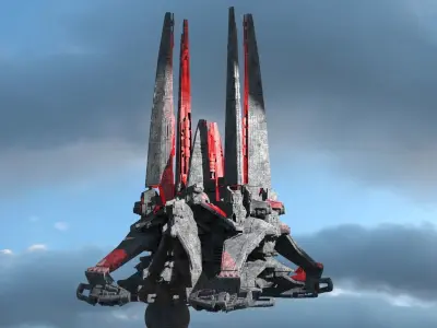 Dark Terra Former Mining tower 2  3D model
