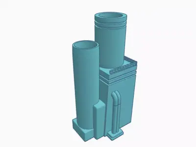 Factory Plant Model 3D print model
