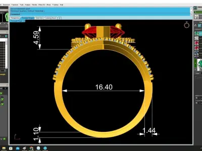 Pear Cut Halo Gemstone Ring 3D Model 4393 3D print model