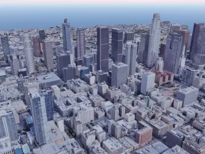 USA - Los Angeles City photogrammetry  3D model