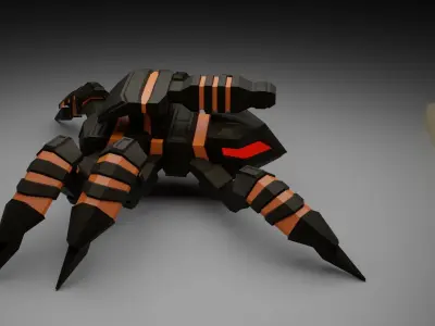 Spiderbot - The Horus Prototype Low-poly 3D model