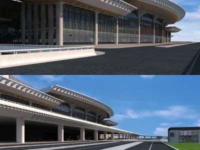 XiaMen railway Station 3D model