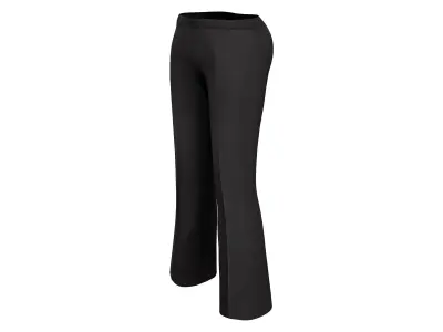 Formal Beige and Black Business Trousers Low-poly 3D model