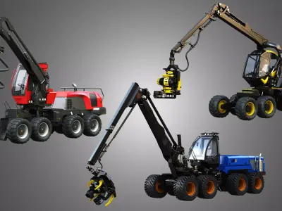 Forestry Harvesters - Tree Cutters - 3 in 1 Package