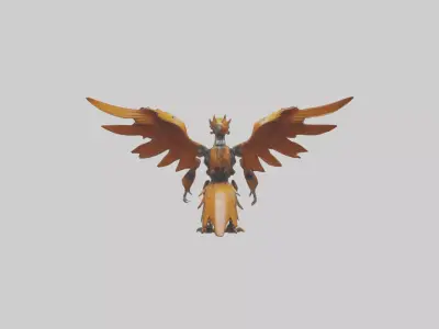 Robot version of a phoenix model 3D model