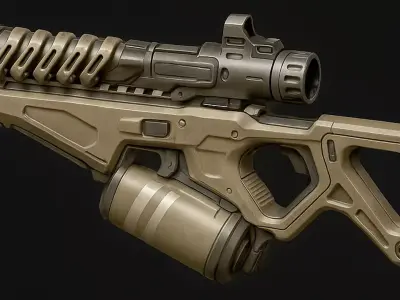 Pulsebreaker Low-poly 3D model