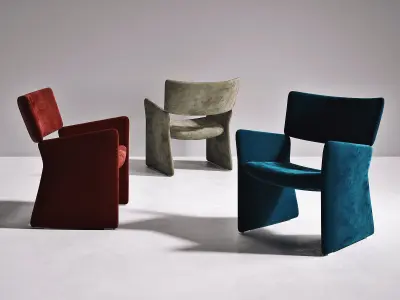 Crown Easy Chair 3D model