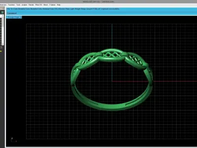 Women Ring Fancy Ring Plain light weight STL 3DM Printable 3D print model 19