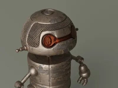 Robot V27 Low-poly 3D model