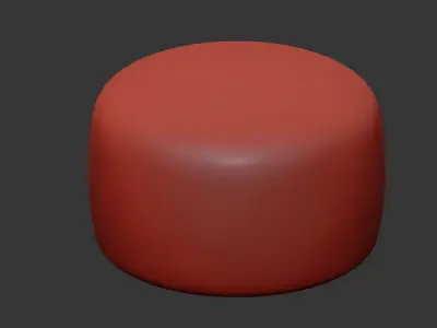 POUF LIV 40X60 SEA BLUE 3D model