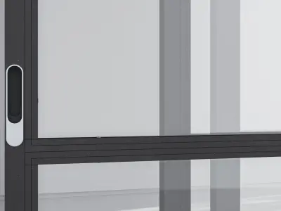Aluminium door 298 3D model